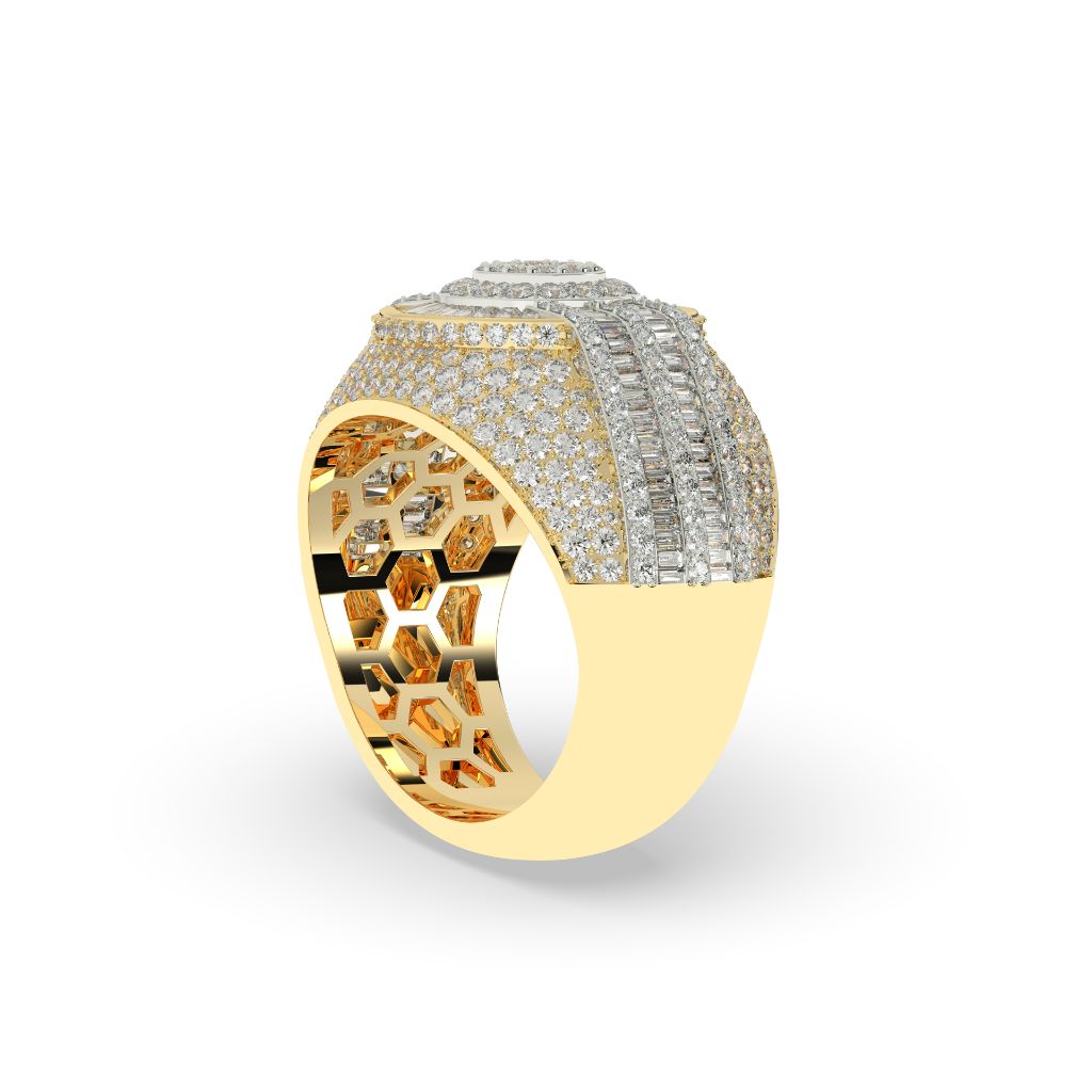 Radiant Glory Baguette Cluster Ring