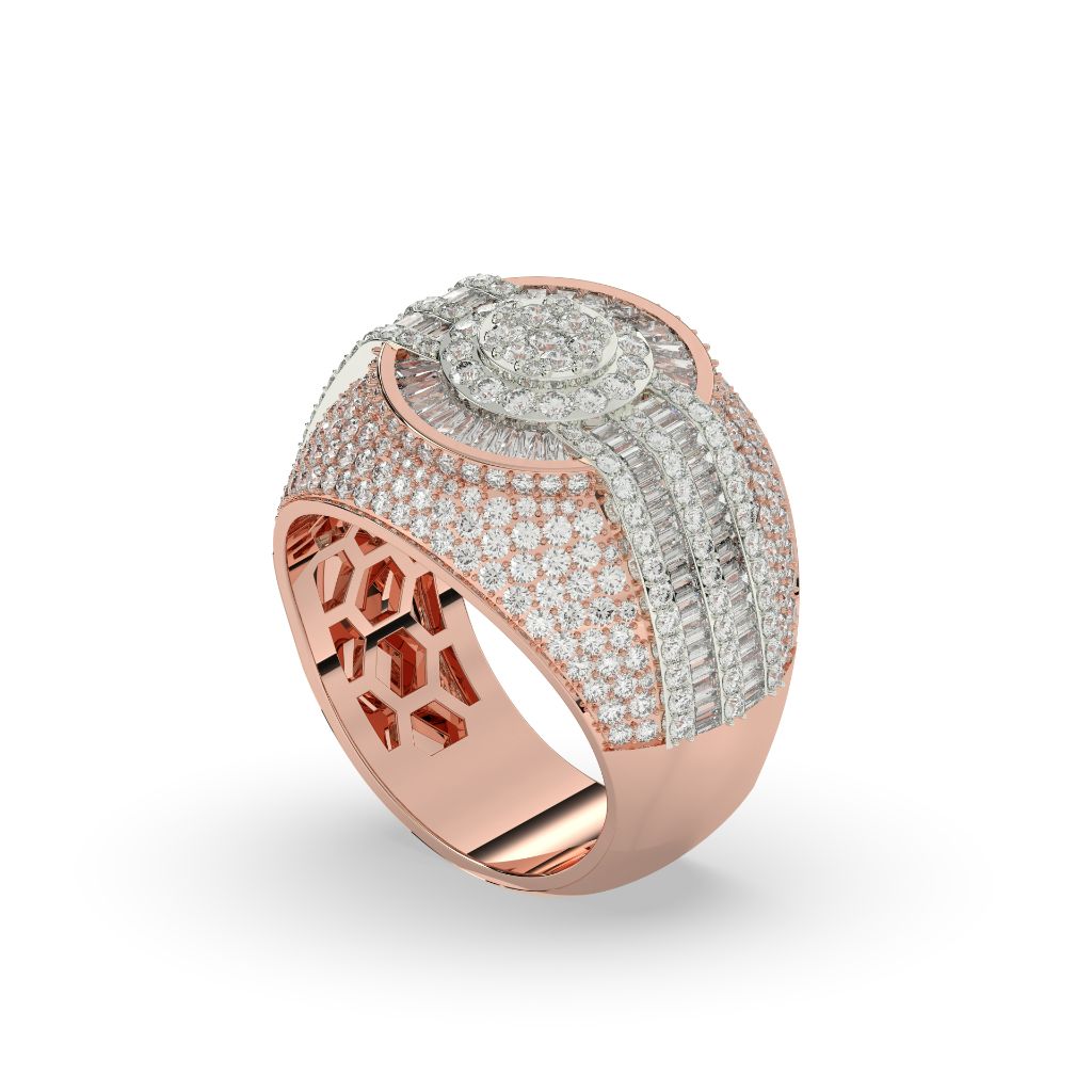 Radiant Glory Baguette Cluster Ring