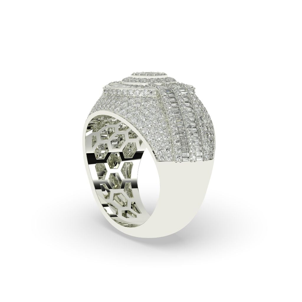 Radiant Glory Baguette Cluster Ring