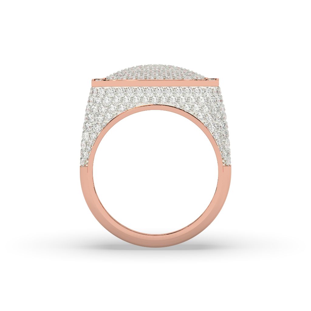 Ultimate Frosted Square Crown Ring