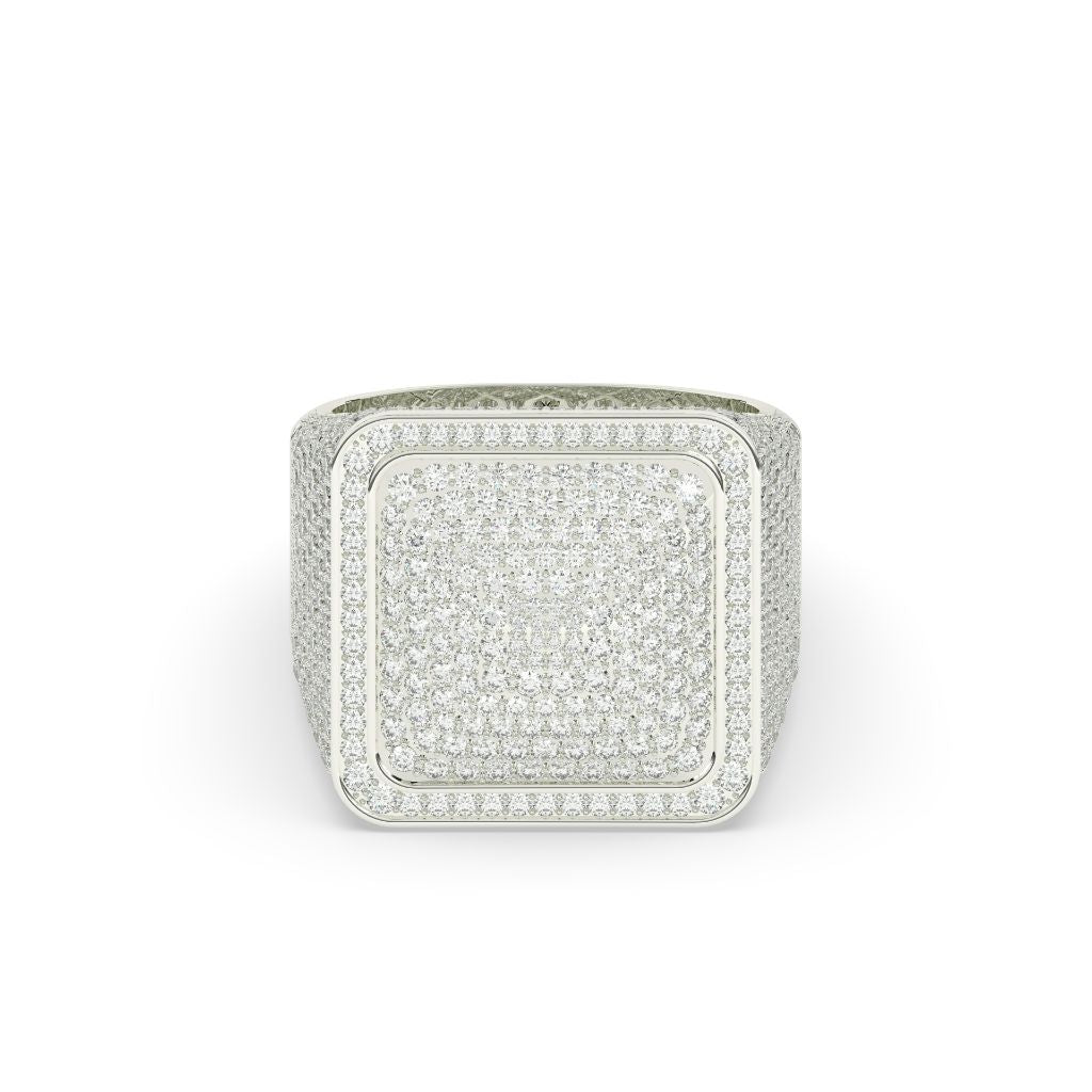 Ultimate Frosted Square Crown Ring