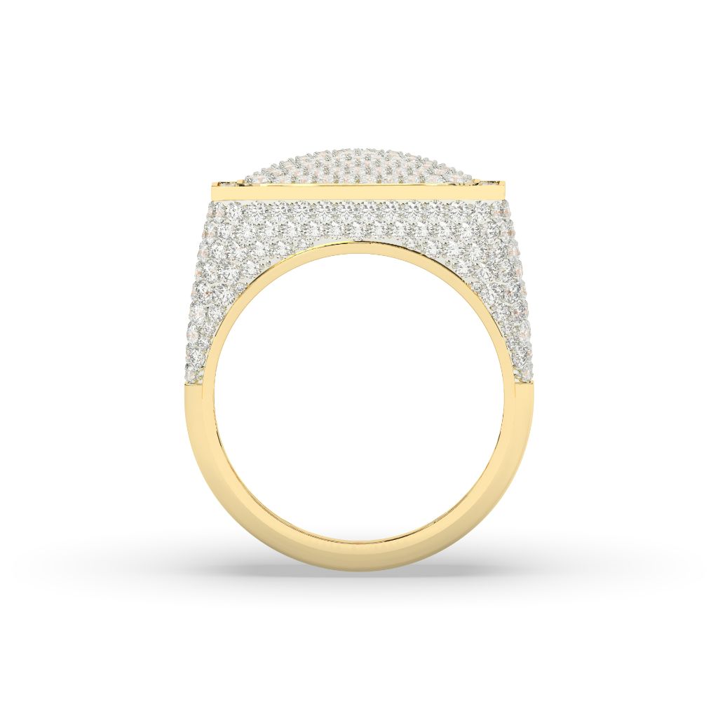 Ultimate Frosted Square Crown Ring