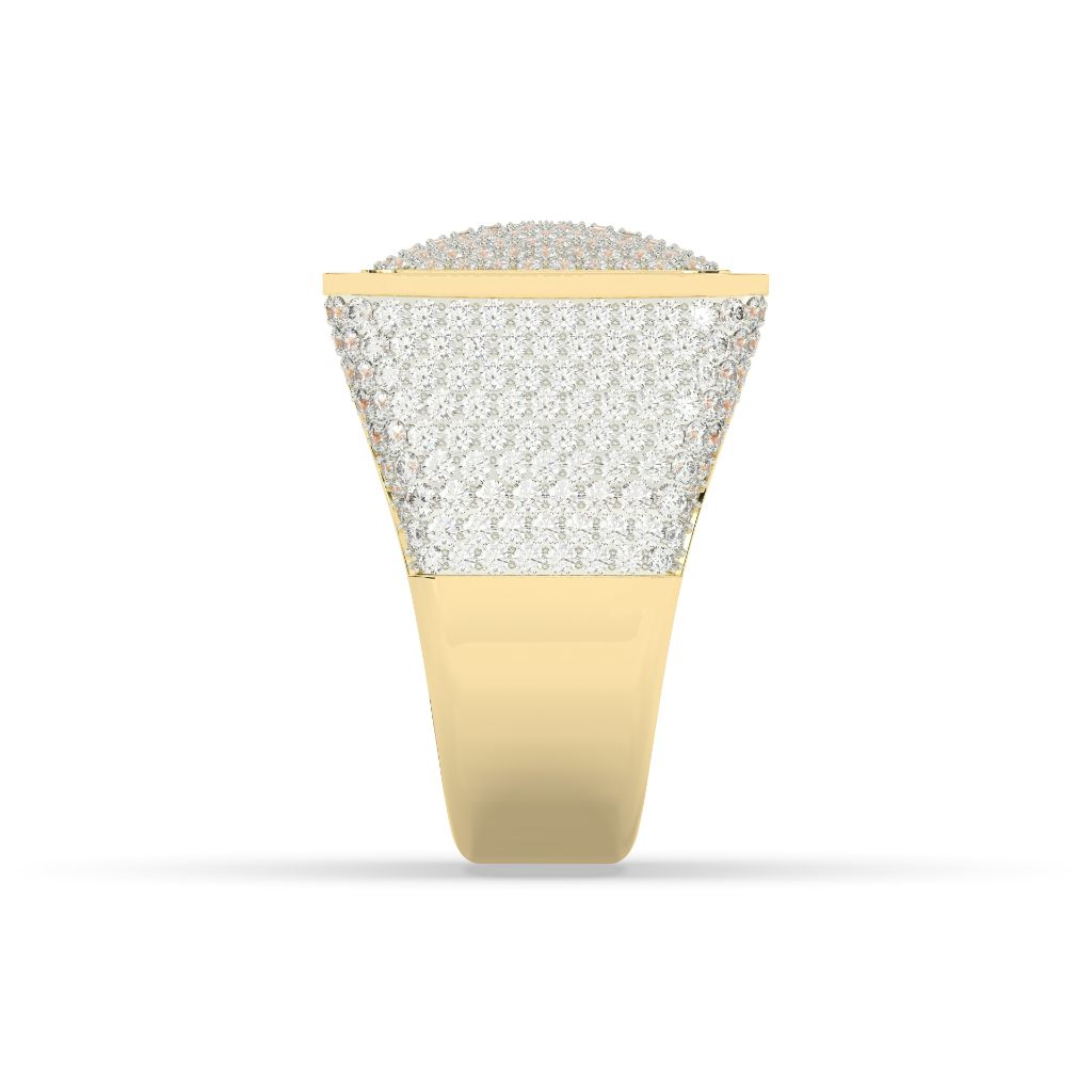 Ultimate Frosted Square Crown Ring