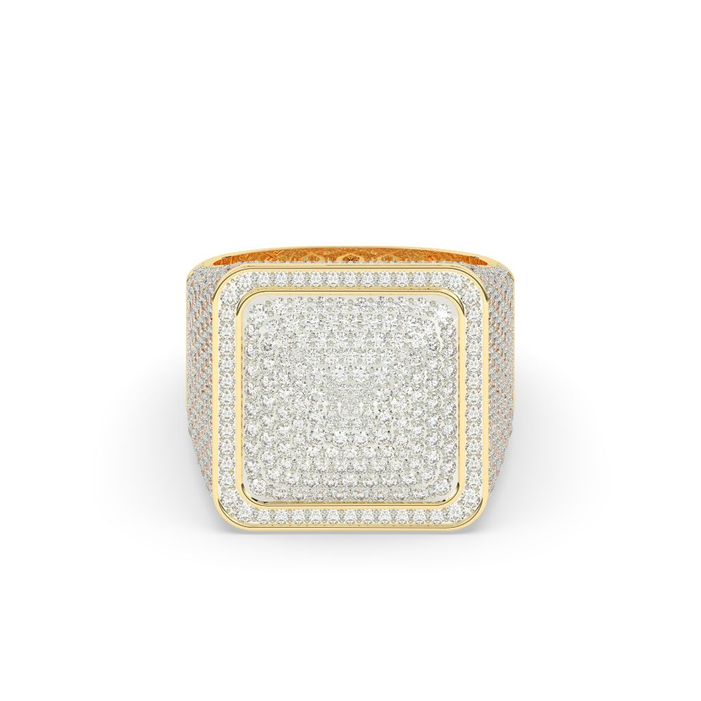 Ultimate Frosted Square Crown Ring