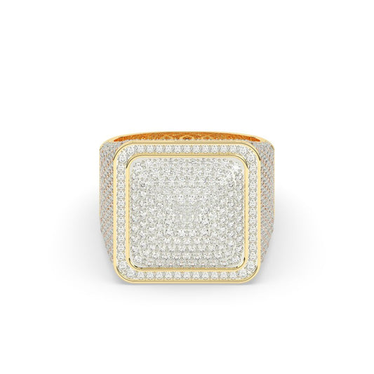Ultimate Frosted Square Crown Ring