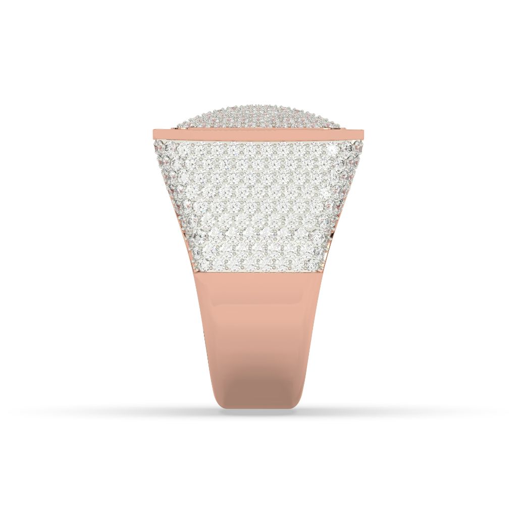 Ultimate Frosted Square Crown Ring