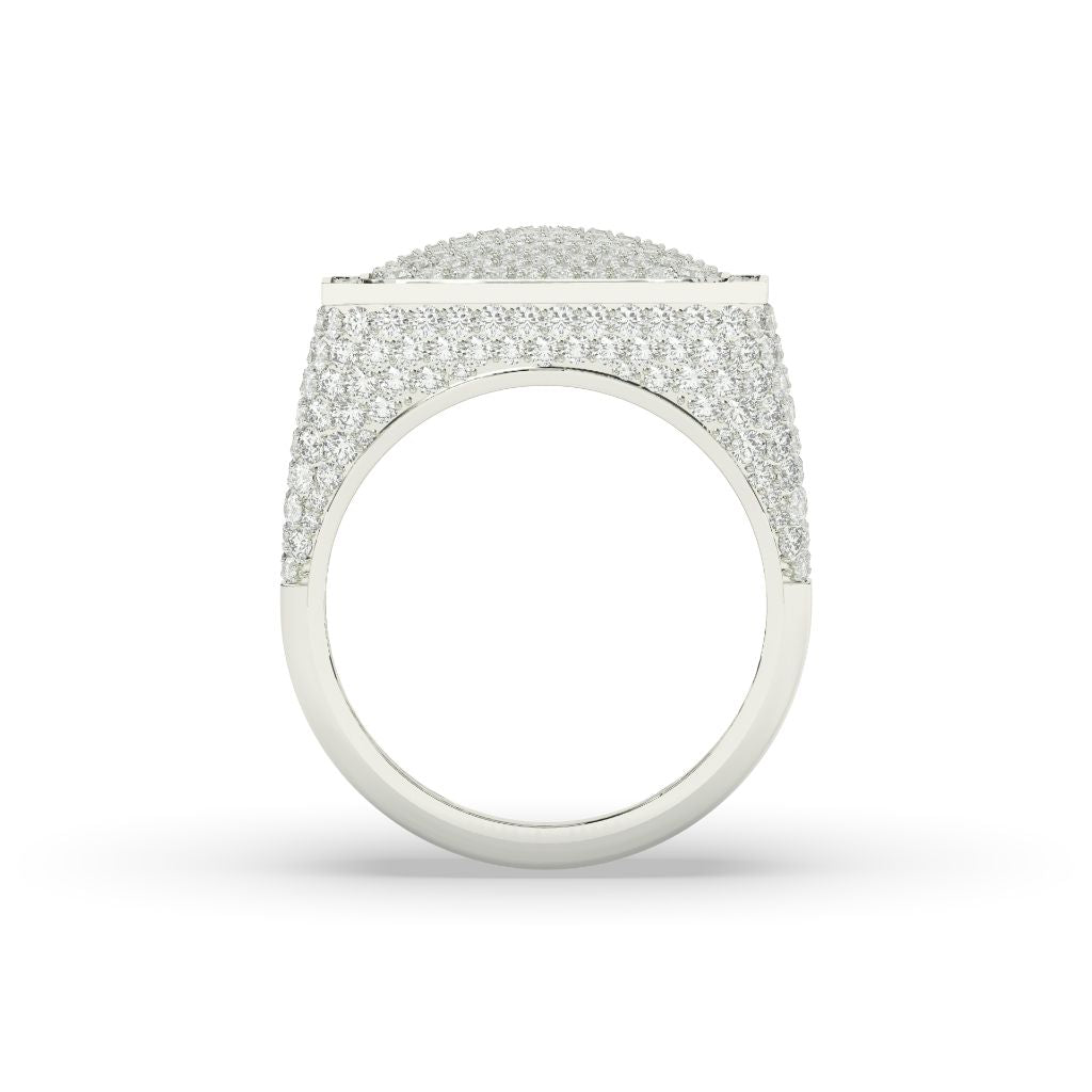 Ultimate Frosted Square Crown Ring