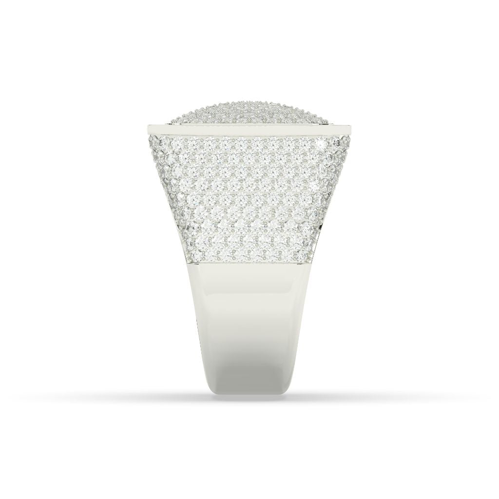 Ultimate Frosted Square Crown Ring