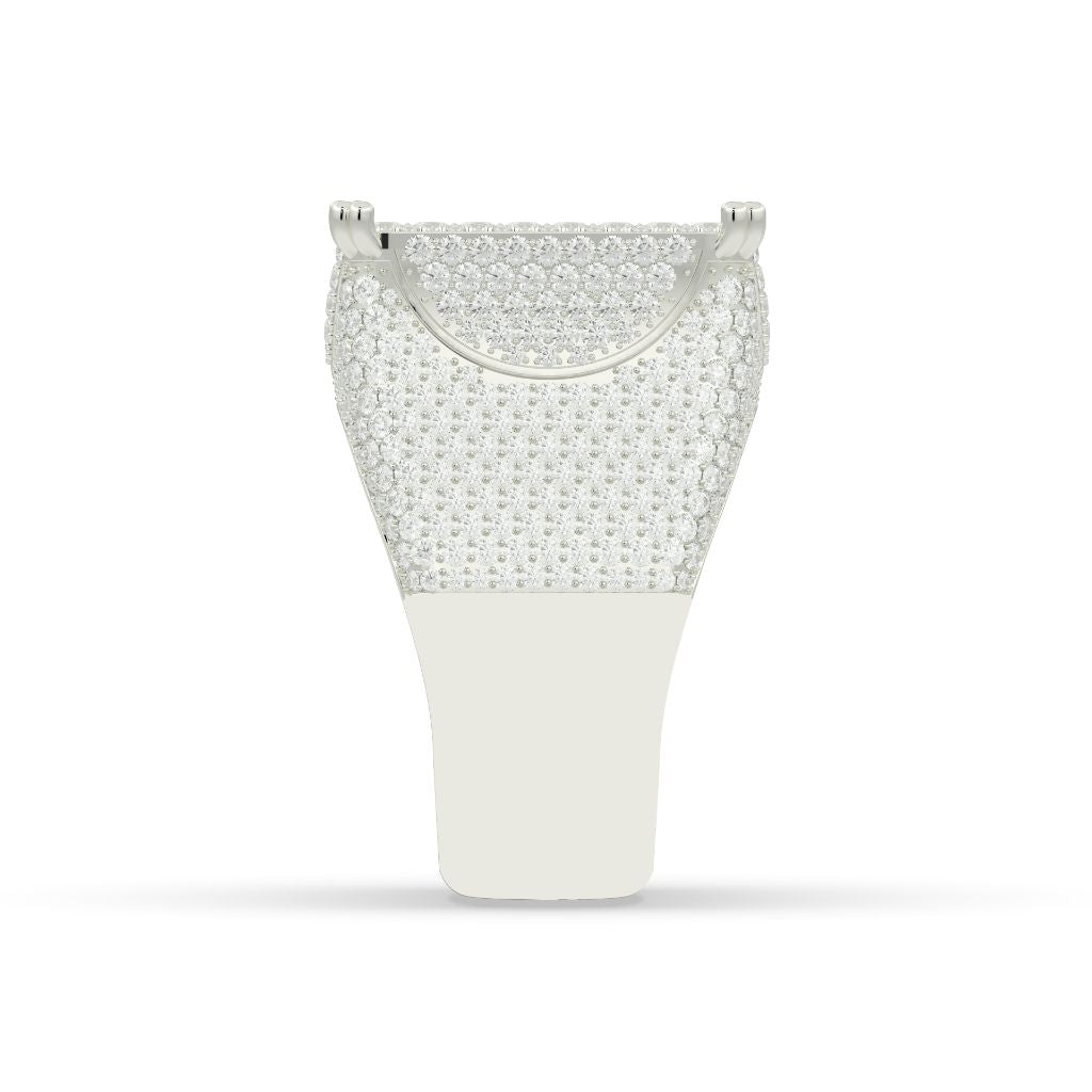 Iced Out Royal Square Ring