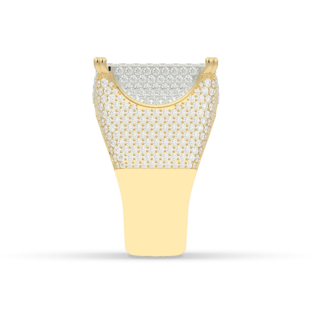 Iced Out Royal Square Ring