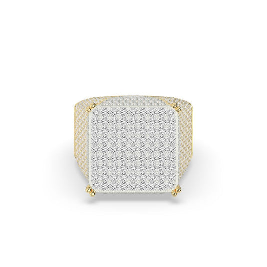 Iced Out Royal Square Ring