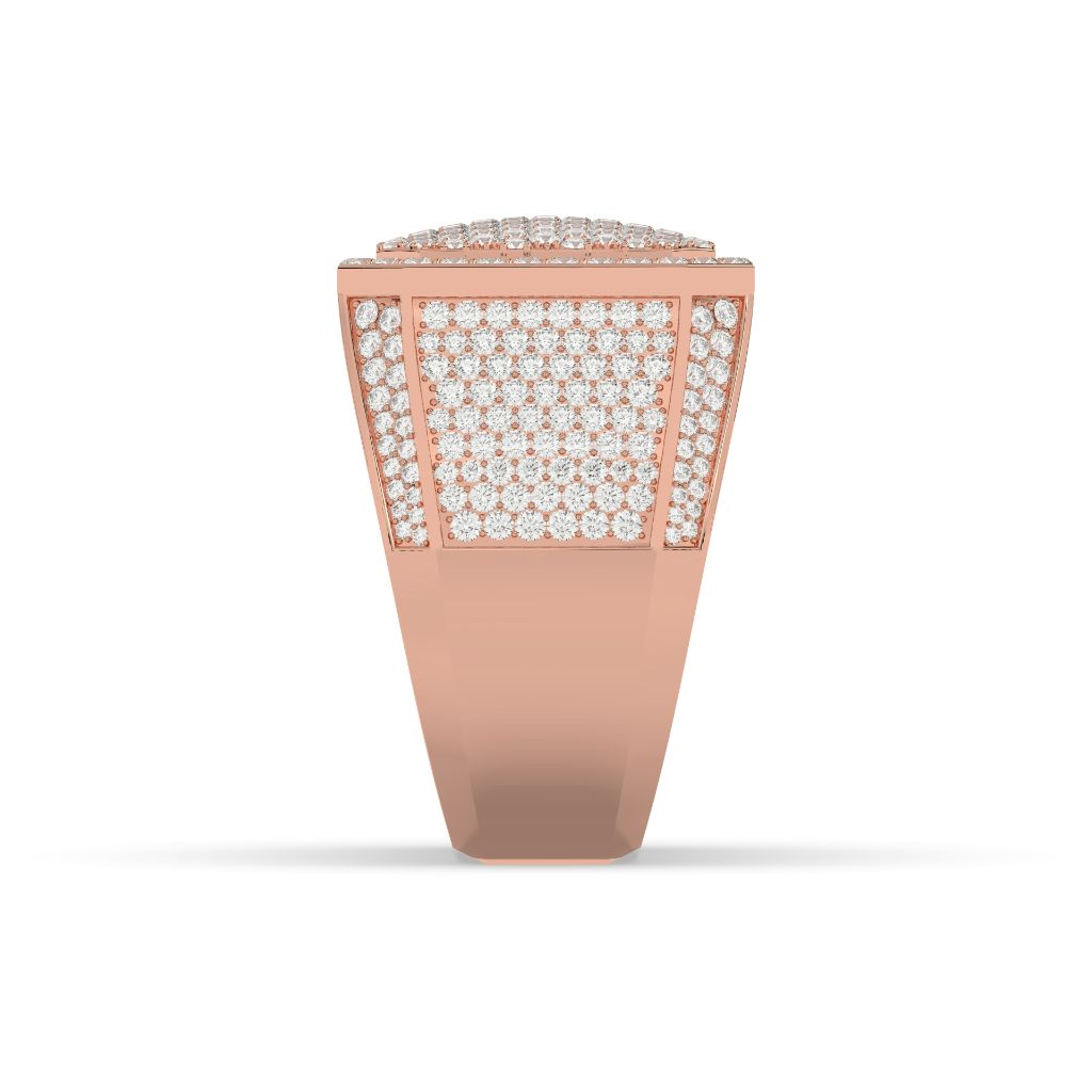 Bold Octagon Frosted Power Ring