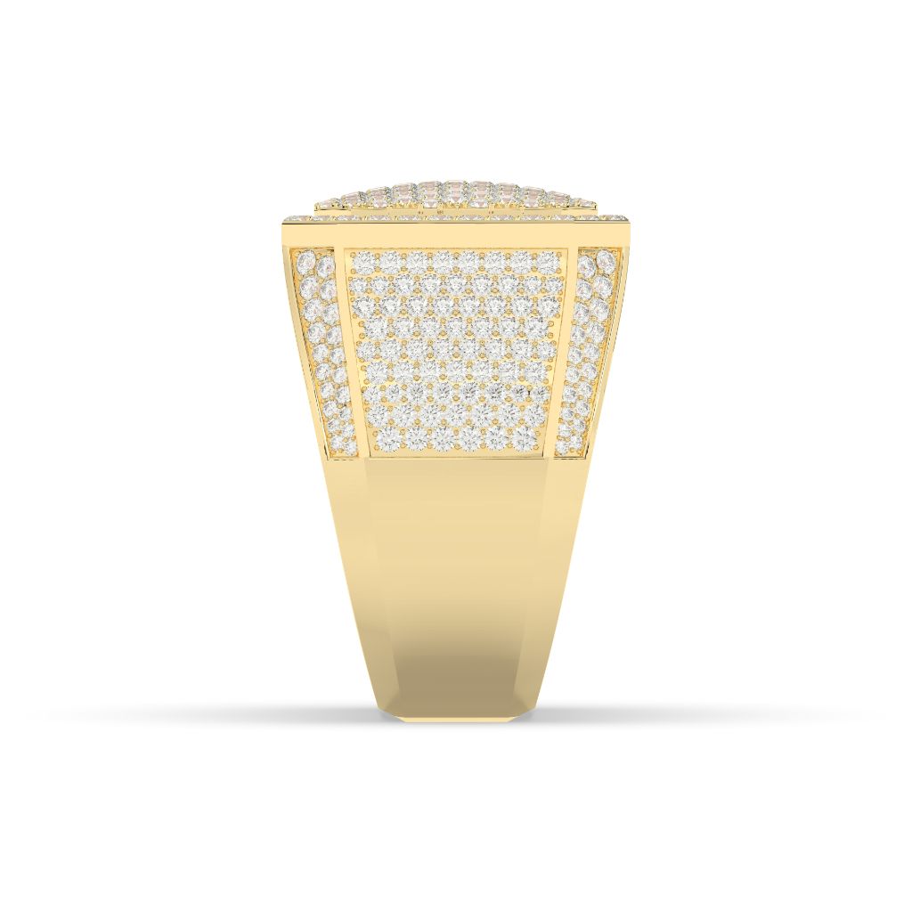 Bold Octagon Frosted Power Ring