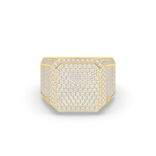 Bold Octagon Frosted Power Ring