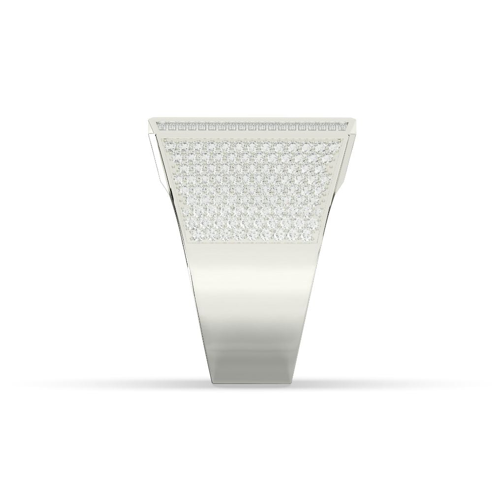 Square Baguette Diamond Gold Ring