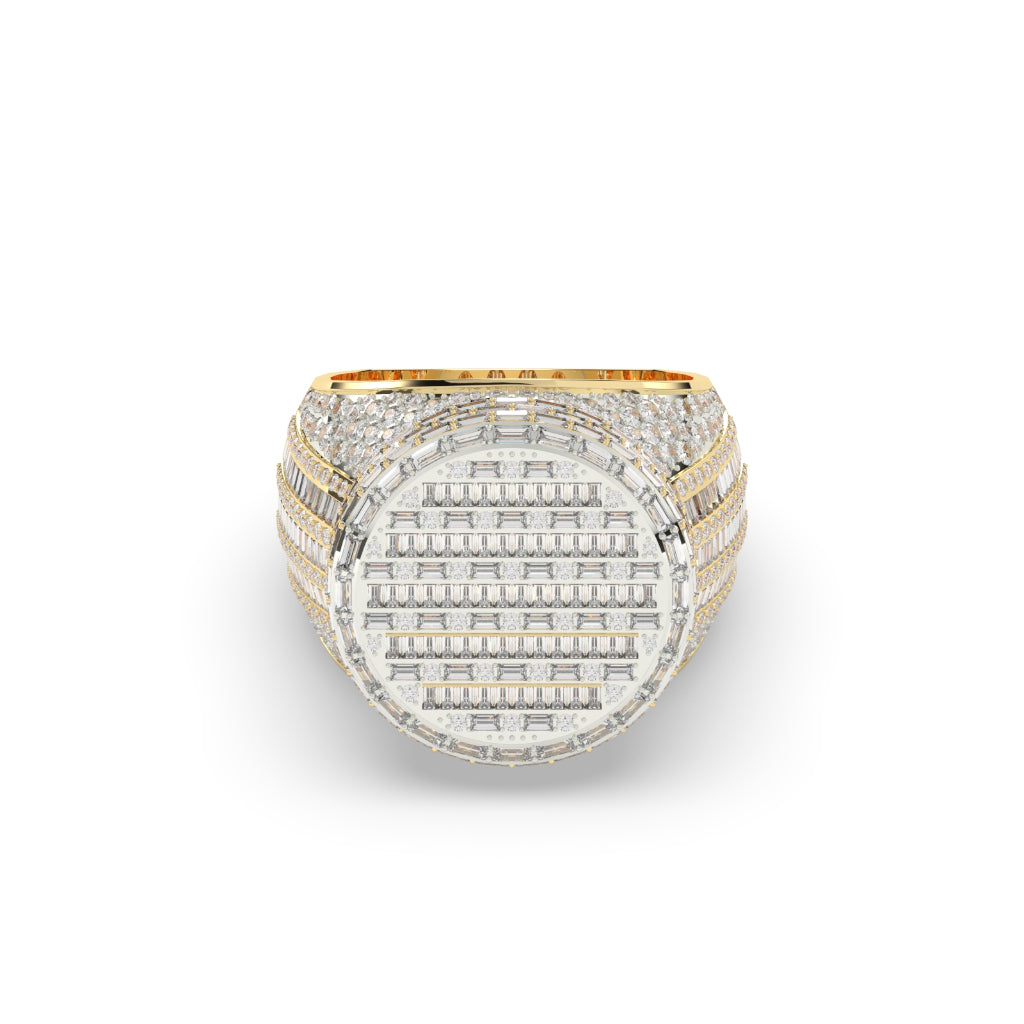 Luxury Round Cut Bling Ring