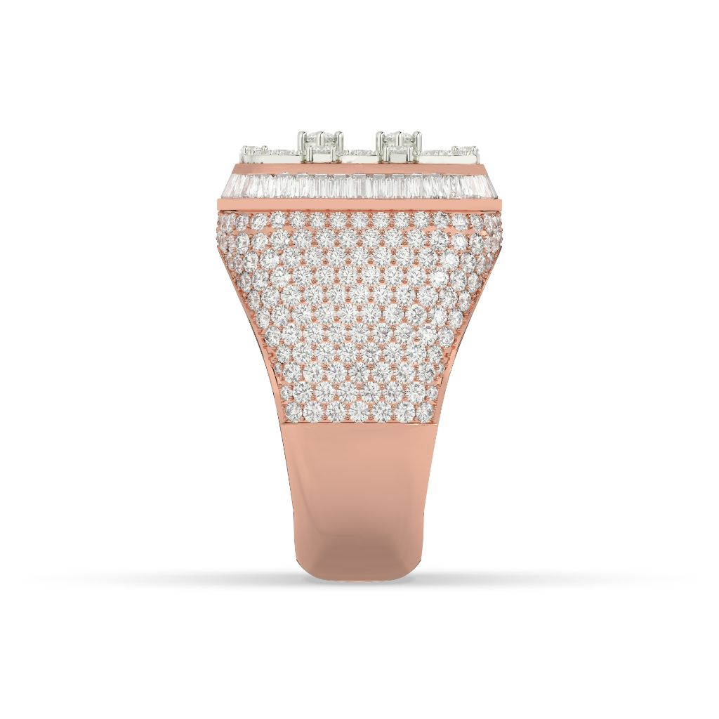 Royal Cluster Square Statement Ring