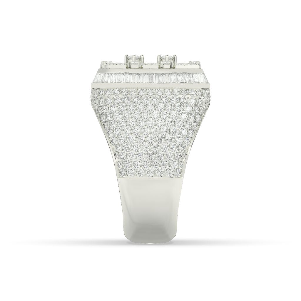 Royal Cluster Square Statement Ring