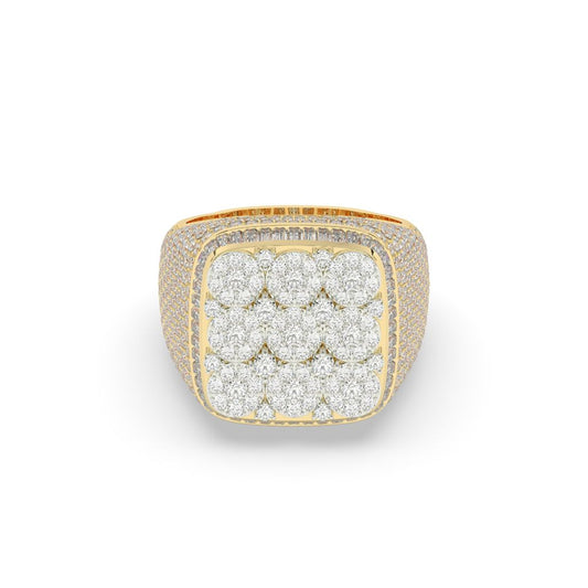 Royal Cluster Square Statement Ring