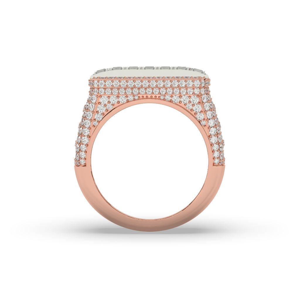 Bold Rectangle Iced Out Ring