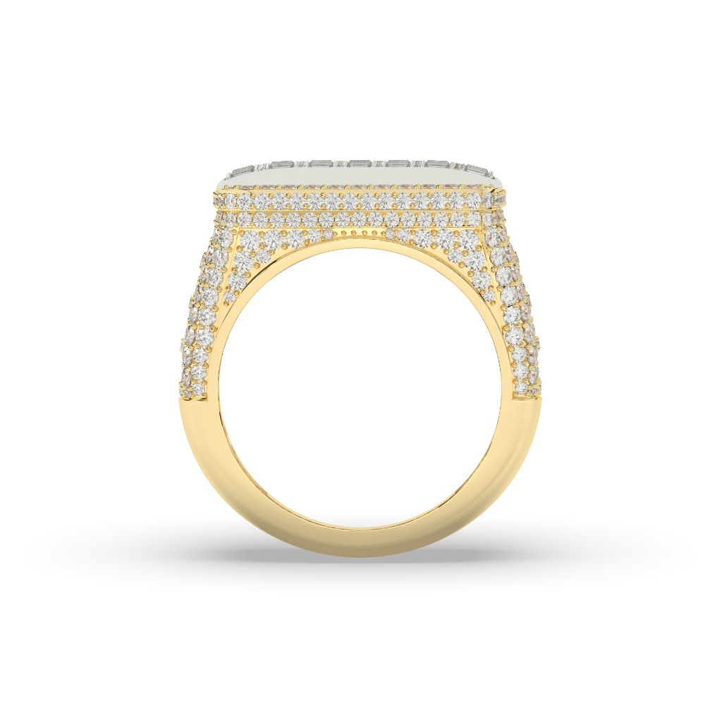 Bold Rectangle Iced Out Ring