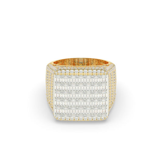 Bold Rectangle Iced Out Ring