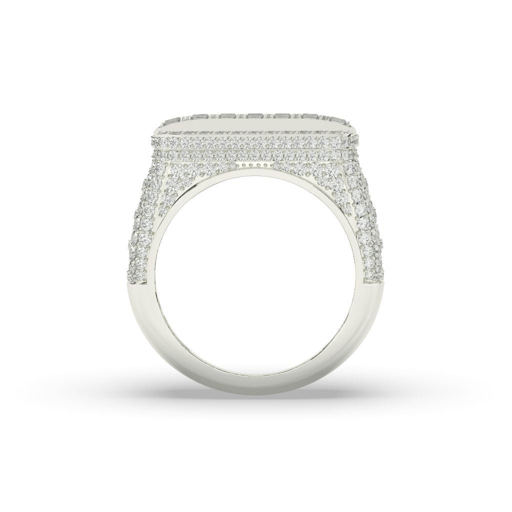 Bold Rectangle Iced Out Ring