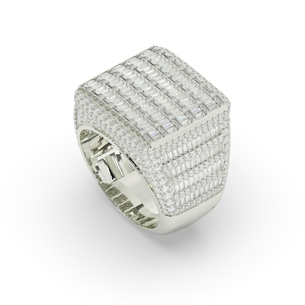 Bold Rectangle Iced Out Ring