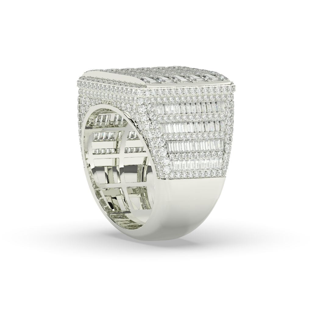 Bold Rectangle Iced Out Ring