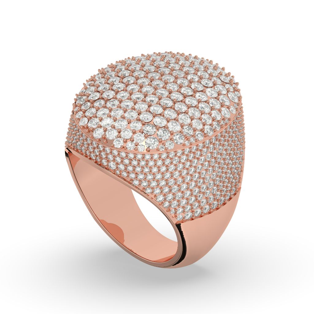 Royal Cluster Dome Diamond Ring