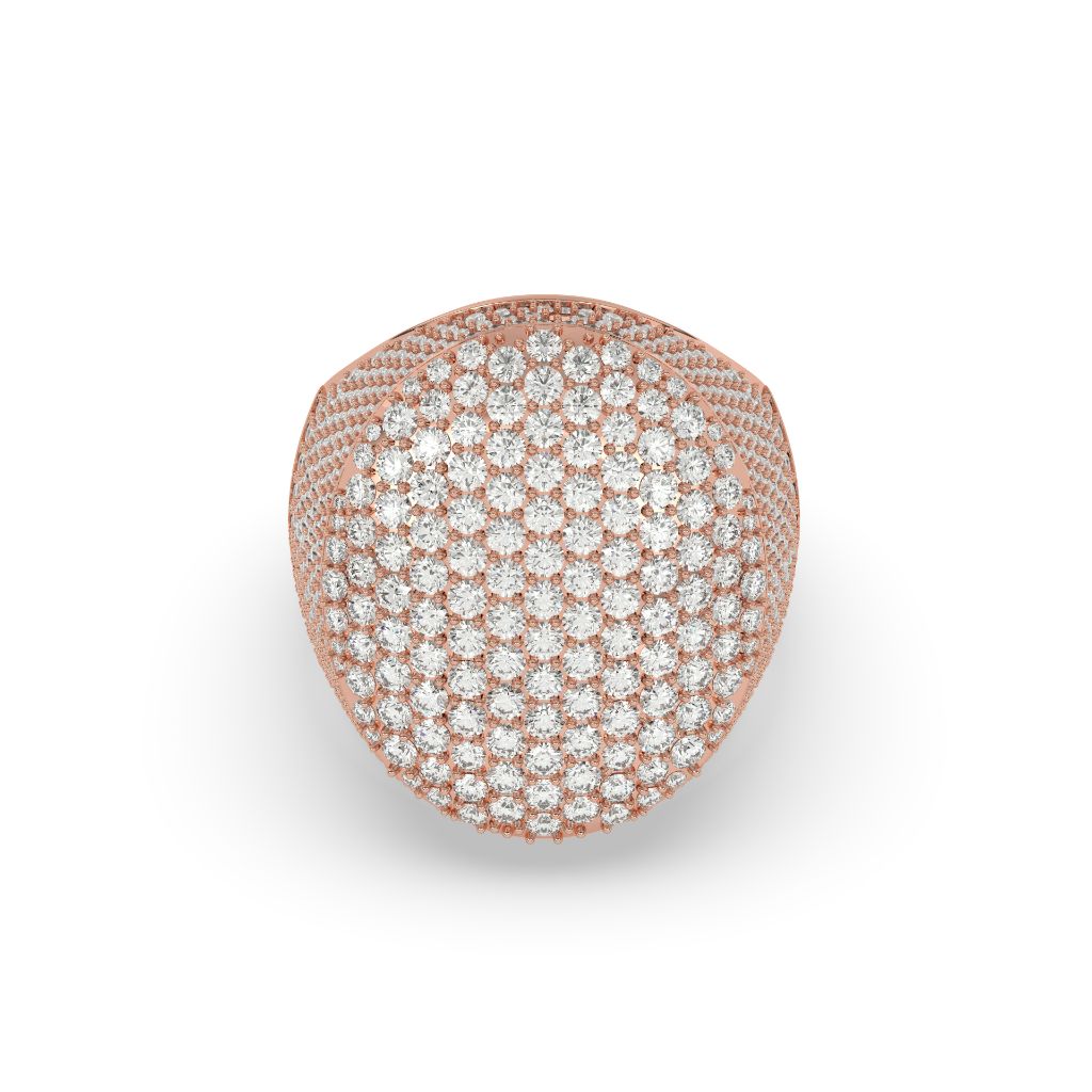 Royal Cluster Dome Diamond Ring