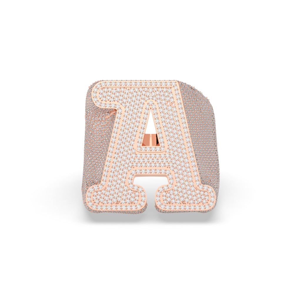 Golden Iced Out A Ring