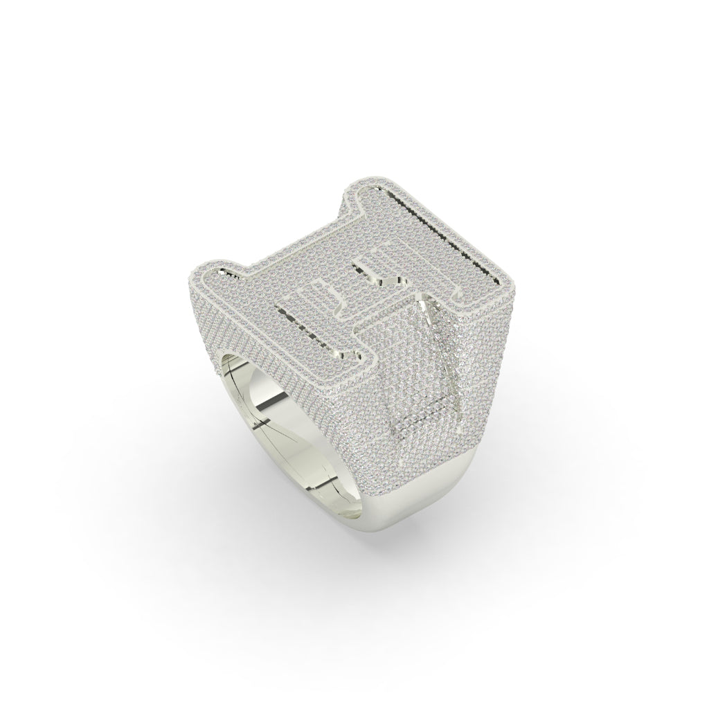 Exclusive E Diamond Drip Ring