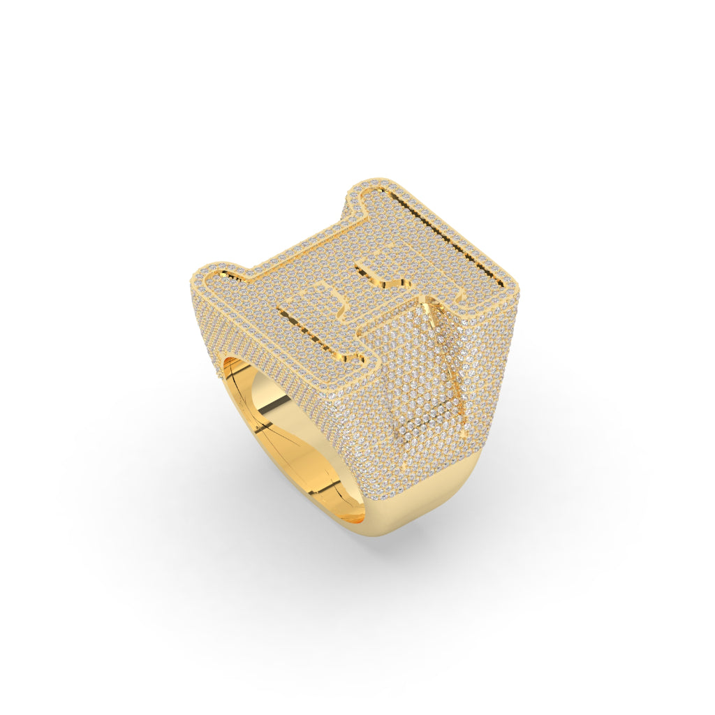 Exclusive E Diamond Drip Ring