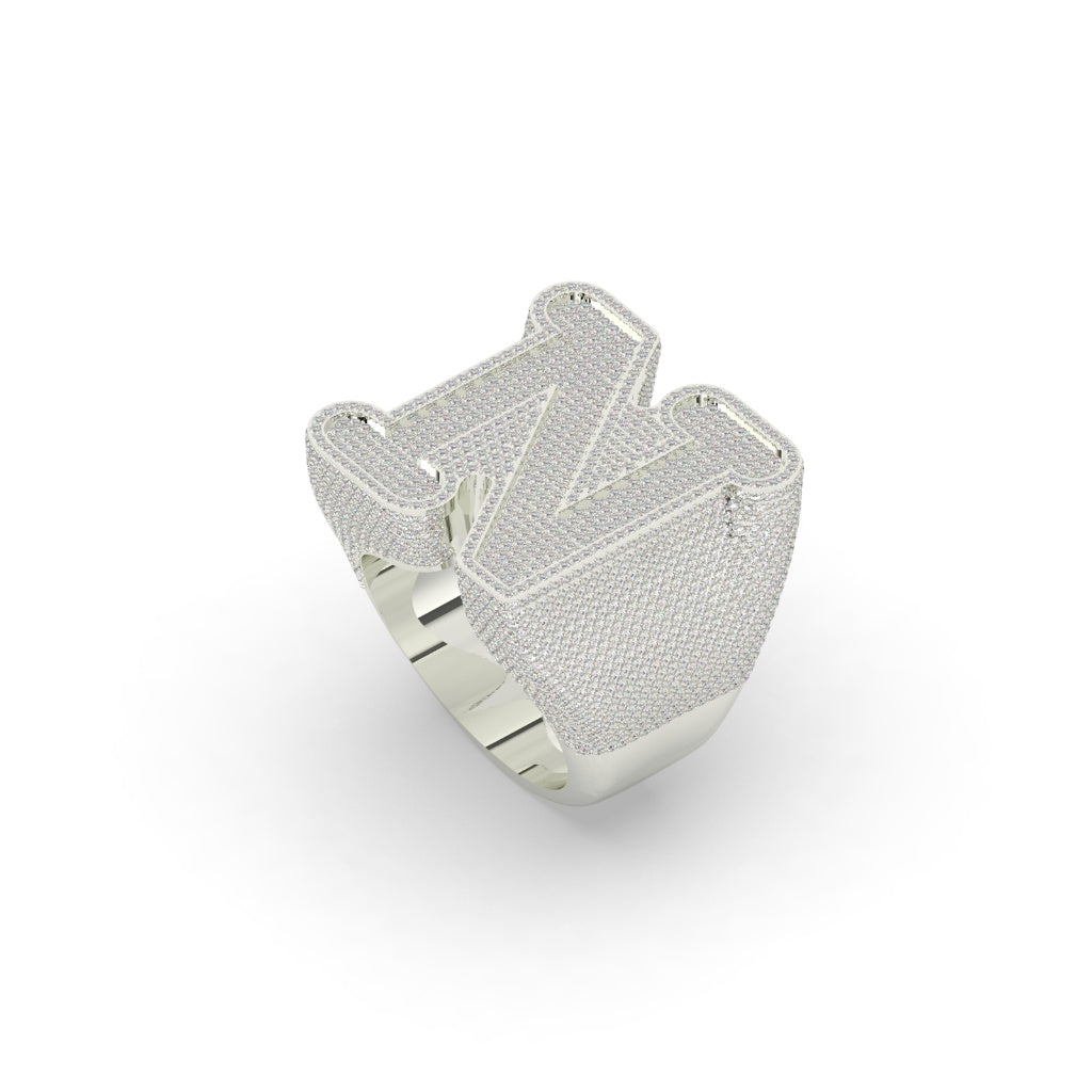 Luxury N Initial Bold Ring