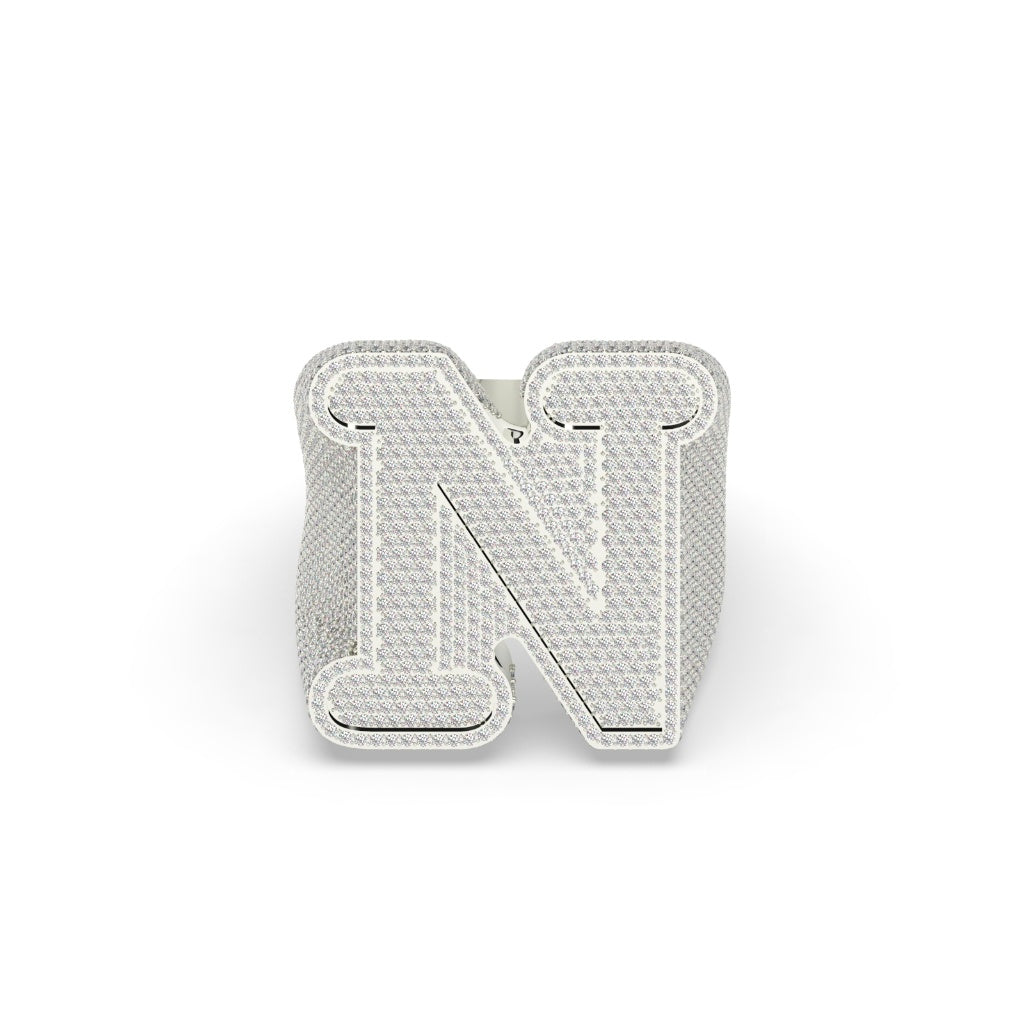 Luxury N Initial Bold Ring