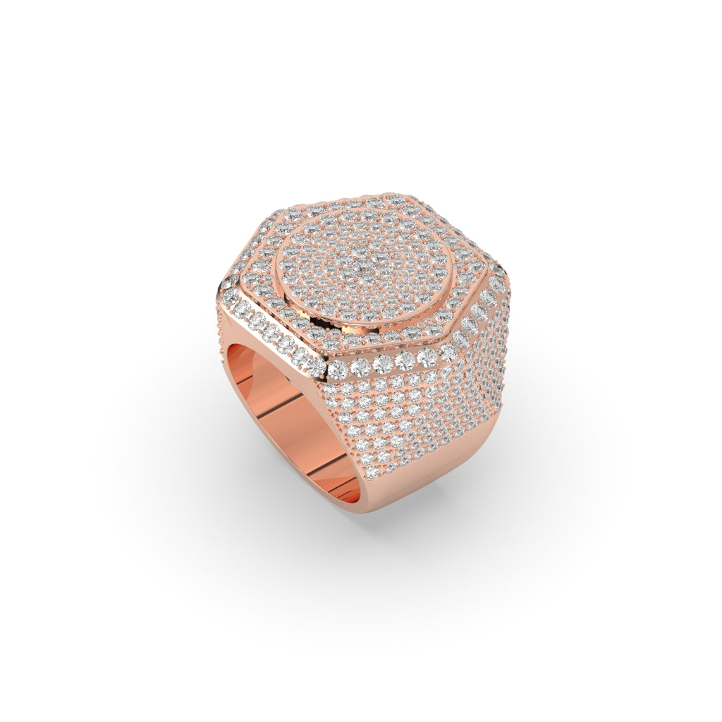 Hexa Crown Diamond Power Ring