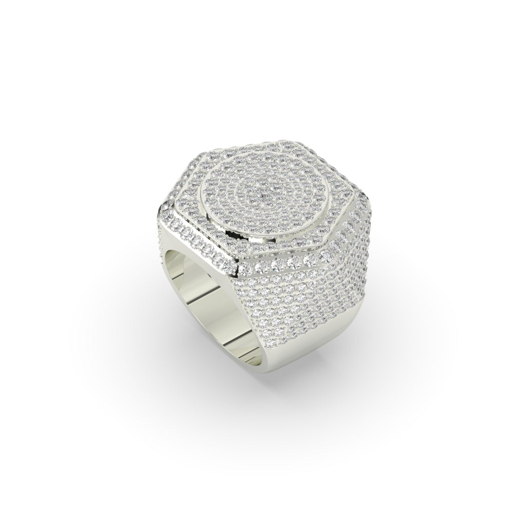 Hexa Crown Diamond Power Ring