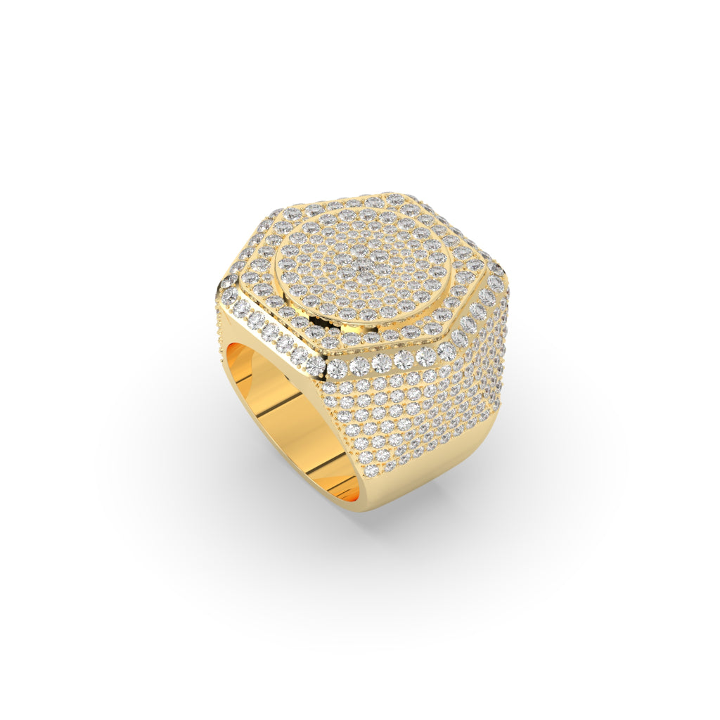 Hexa Crown Diamond Power Ring