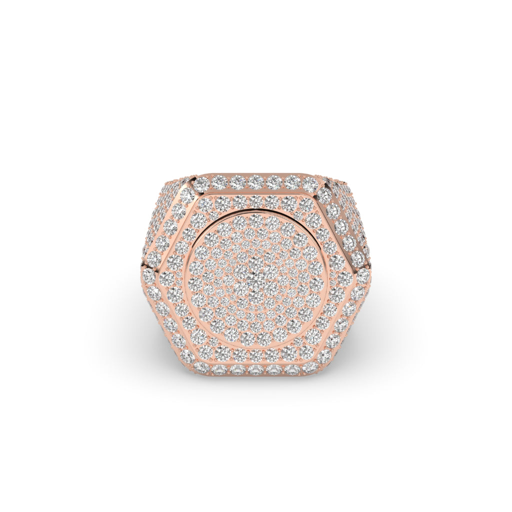 Hexa Crown Diamond Power Ring