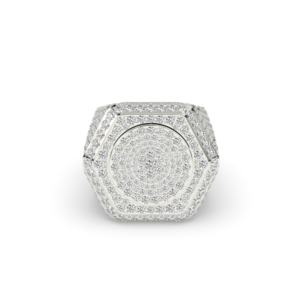 Hexa Crown Diamond Power Ring