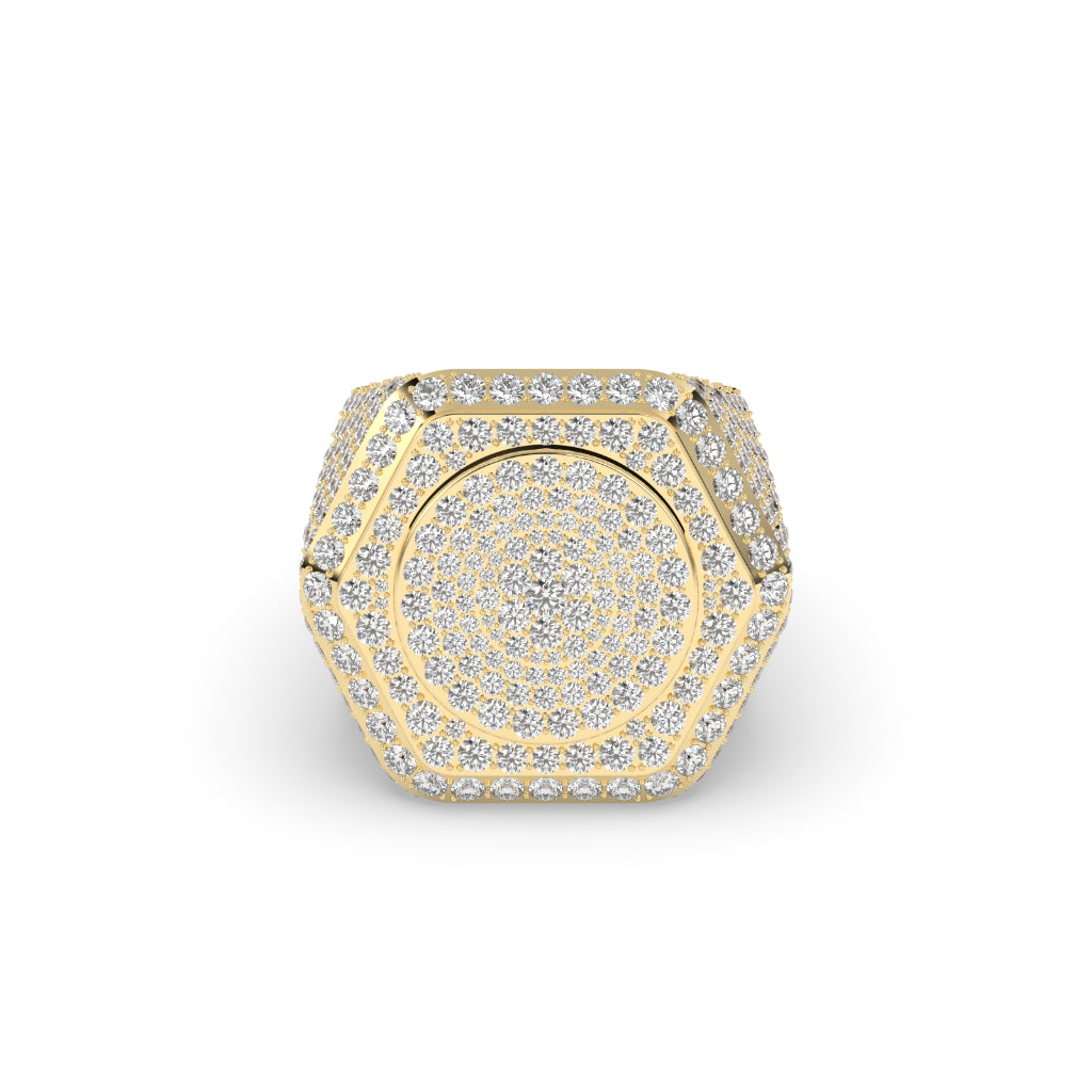 Hexa Crown Diamond Power Ring