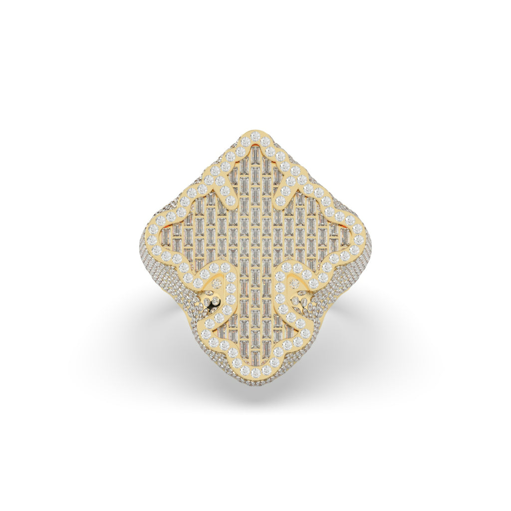 Golden Majesty Crown Style Ring