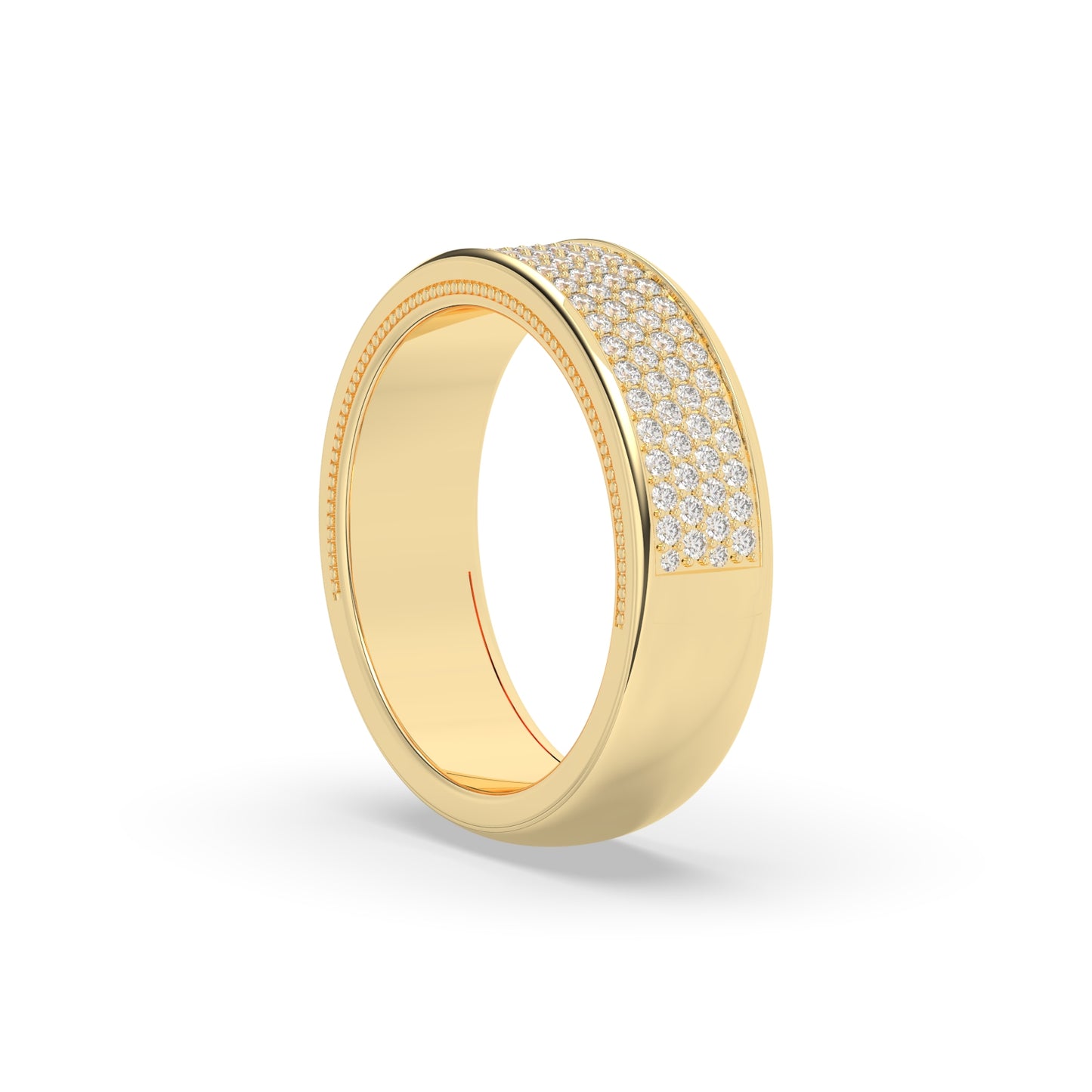 Classic Pavé Gold Wedding Band