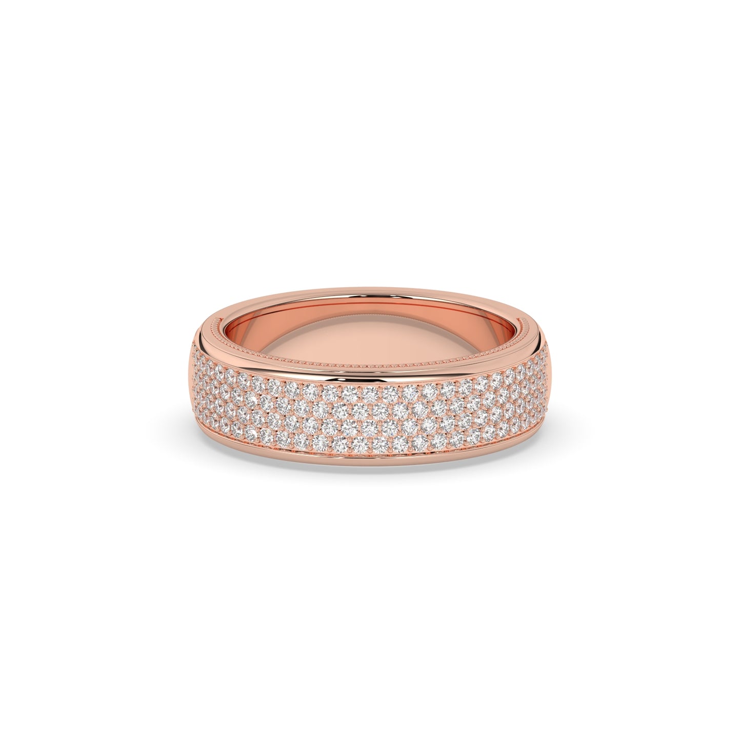 Classic Pavé Gold Wedding Band