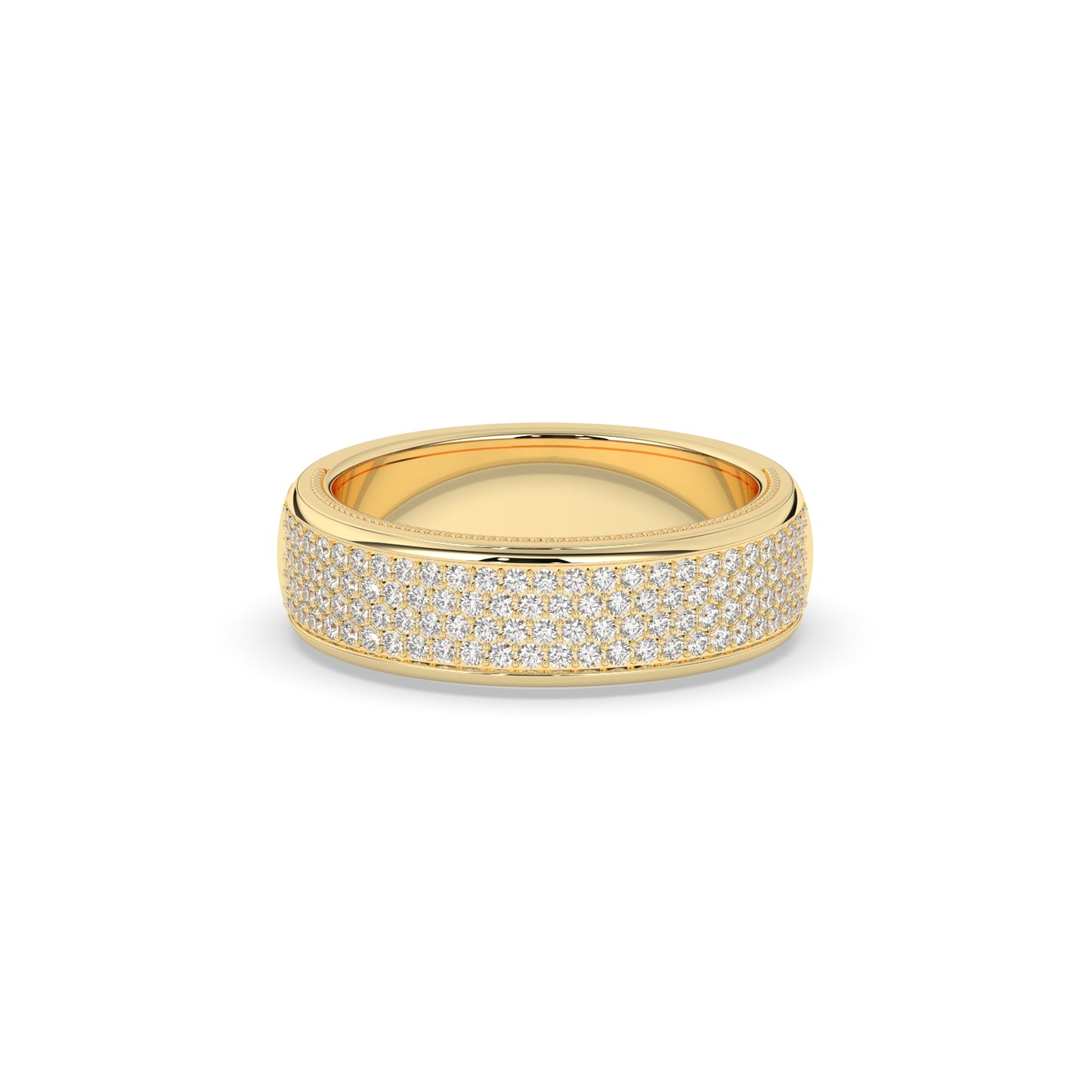 Classic Pavé Gold Wedding Band