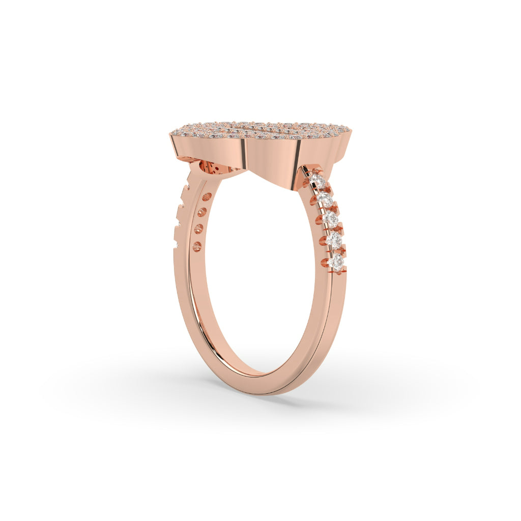 Regal Clover Baguette Diamond Ring