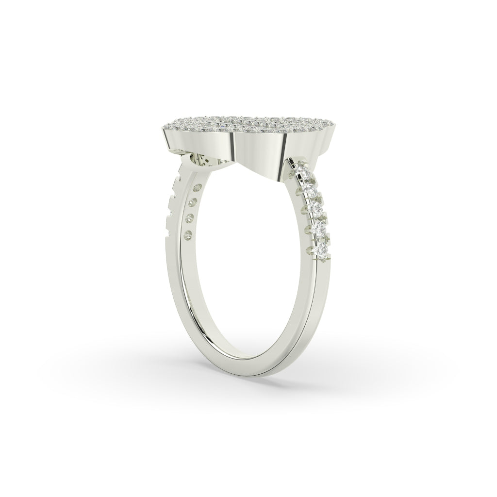 Regal Clover Baguette Diamond Ring