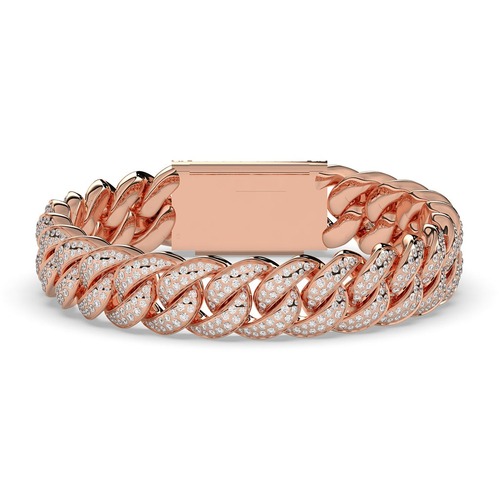 Diamond Iced Cuban Link Bracelet