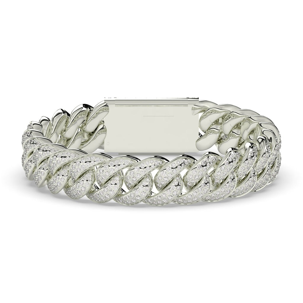 Diamond Iced Cuban Link Bracelet